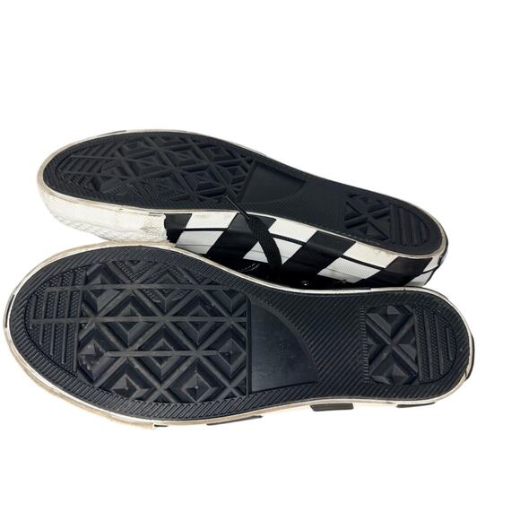 VTG-Inspired Yuanjian High Top Canvas Sneakers Black White Striped Sole Sz 39 - Picture 6 of 7